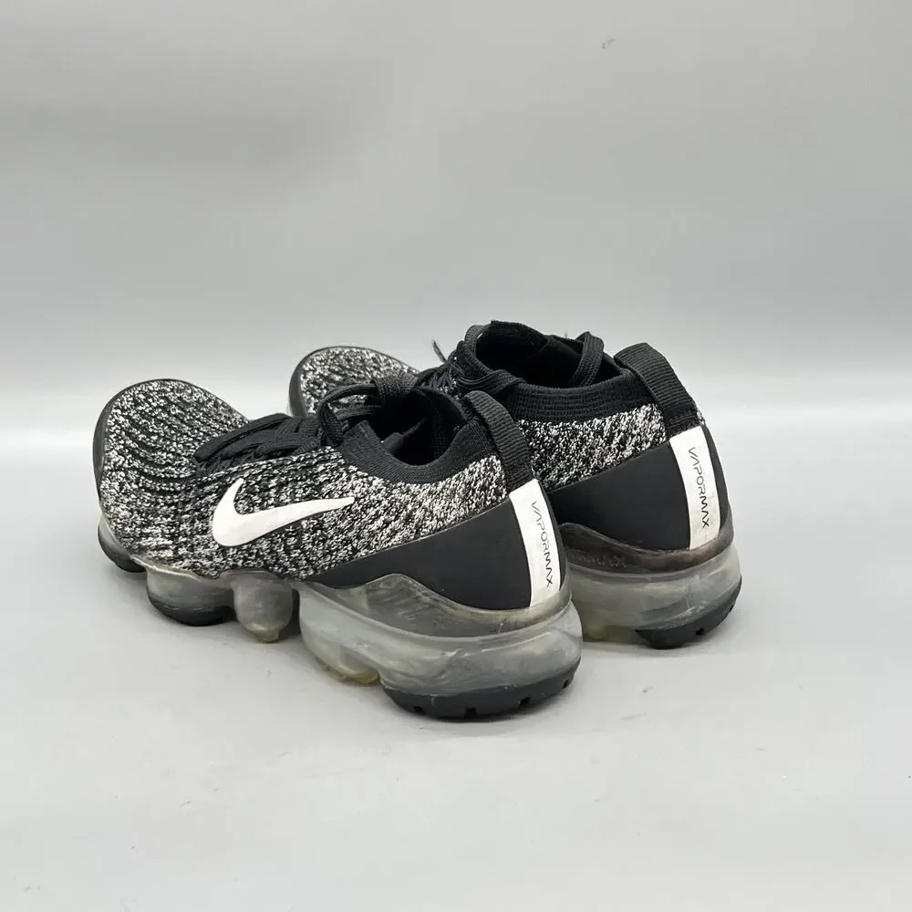 Nike Shoes Boys 5 Black White Air VaporMax Flyknit Running Sneakers Comfort